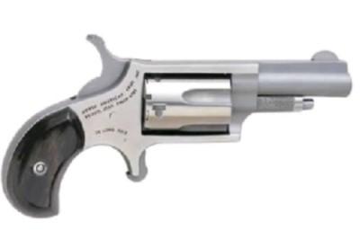 North American Mini-Revolver Revolver NAA-22LLR-GP-B, 22LR, 1 5/8in, Black Pearlite Grips, 5 Rds
