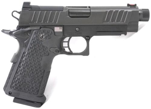 Staccato C2 Optics Ready 2011 Pistol 10-1601-000302, 9mm, 3.9" Threaded, 2011 G2 Officer Grips, DLC Black Finish, 16 Rd