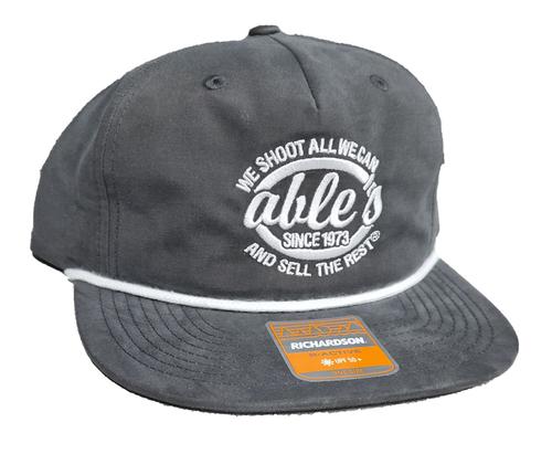 Able's Mesh Cap Gray, White Rope
