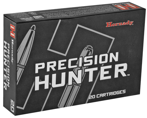 Hornady Precision Hunter Rifle Ammunition 85586, 280 Ackley Improved, ELD-X, 162 GR, 2850 fps, 20 Rd/bx