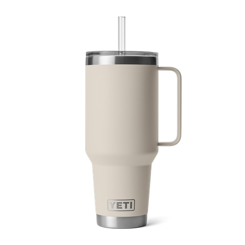 Yeti Rambler 42oz Travel Mug w/ Straw Lid (21071503602) Stainless Steel, Cape Taupe
