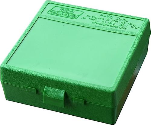 MTM P1004410 100 Round 44 Magnum/45 Long Colt Green Pistol Ammo Box