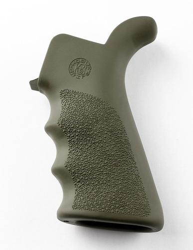 Hogue OverMolded Rubber Bearvertail AR-15 Grip, OD Green (15021)