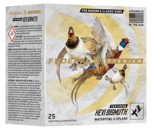 Federal Premium HEVI-Bismuth Shotshells PHBX1383, 12 Gauge, 3", 1 3/8 oz, 1450 fps, #3 Shot, 25 Rds/box