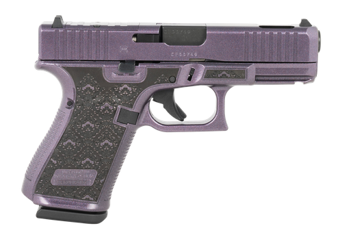 Glock G19 Gen5 MOS Optic Ready Pistol UA195S204NAMYT, 9mm, 4.02in, Interchangeable Backstrap Grips, Amethyst Purple/Black Cerakote Finish, 15 Rds