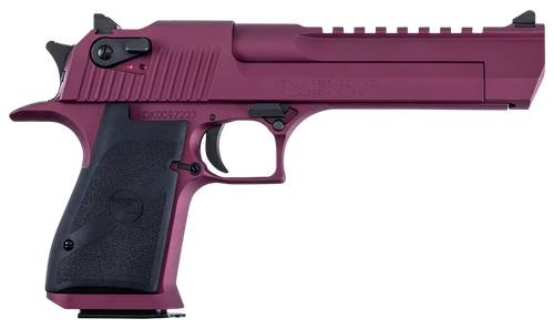 Magnum Research Desert Eagle Pistol DE44BKC, 44 Mag, 6", Black Rubber Grips, Metallic Black Cherry Cerakote Finish, 7 Rds