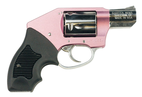 Charter Arms Undercover Lite Chic Lady Revolver 53852, 38 Special, 2", Black Rubber Grip, Pink Finish, 5 Rd