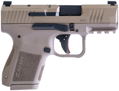 Canik Mete MC9 Sub-Compact Pistol HG7620DN, 9mm, 3.18", FDE Polymer Grips, Flat Dark Earth Cerakote, Optic Ready, 15 Rds
