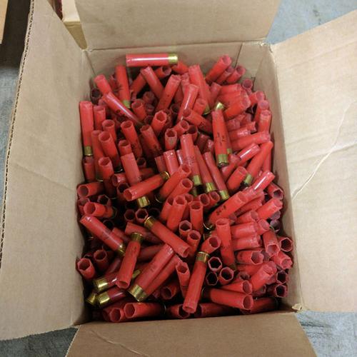 Winchester AA Once Fired Empty Red Hulls, 28 Gauge, 2-3/4", Approx 650 Hulls, Packed by weight (7.5 lbs), Picked up from our Range, As is Condition, Non-Returnalble