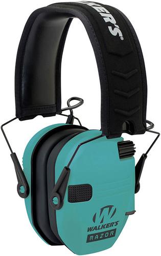 Walker Game Ear Razor Slim Electronic Shooter Folding Muff, Light Teal (GWPRSEMLTL)