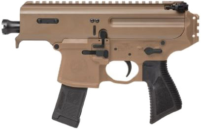 Sig MPX Copperhead Semi-Auto Pistol PMPX-3B-CH-NB, 9mm, 3.5", PDW Pistol Grip, Coyote Elite Series Cerakote, 20 Rds