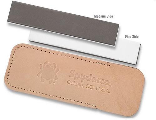 Spyderco Double Stuff Sharpener Tool w/Leather Pouch 303MF