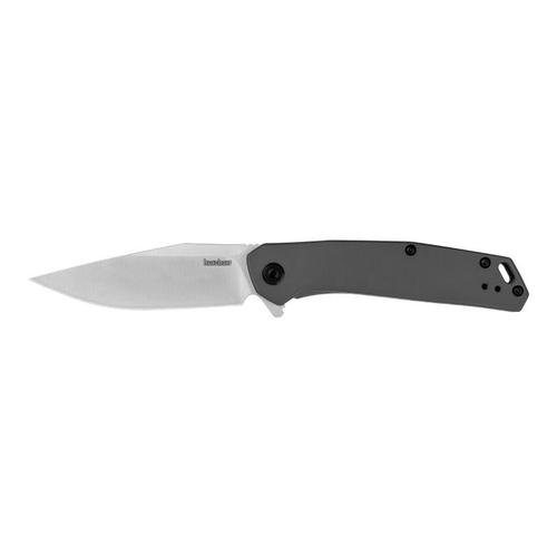 Kershaw Align Folding Knife, Plain Satin Blade, Gray Handle (1405)