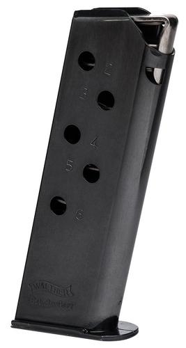 Walther PPK 380 Automatic Colt Pistol (ACP) 6 Round Blued Box Magazine (2246008)