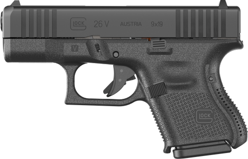 Glock G26 V Pistol UV2650201, 9mm, 3.43in, 10 Rds