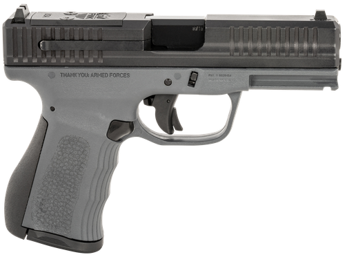 FMK G3 Optic Ready Pistol FMKG49DG, 9mm Luger, 4in, Black Backstrap Grips, Dark Gray Finish, 14 Rds