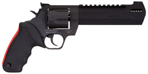 Taurus Raging Hunter Revolver 2454061RH, 454 Casull, 6.75", Black Rubber w/Red Cushion Insert Grip, Matte Black Finish, 5 Rd