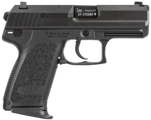 Heckler & Koch USP9 Compact V7 LEM DAO Pistol 81000333, 9mm Luger, 3.58", Black Grips, Black Finish, 13 Rds