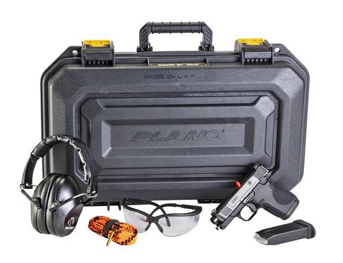 Smith and Wesson CSX Range Kit 13711, 9mm Luger, 3.10", Interchangeable Backstrap, Matte Black Finish, 10 Rds