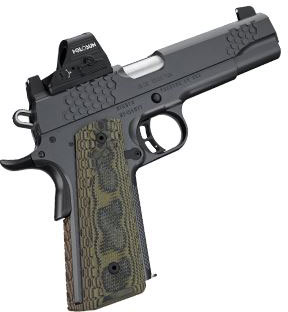 Kimber 3000433 KHX (OI) Custom Pistol W/ Holosun HE507C Green Dot- 45 ACP, 5 in Barrel, Stainless Steel Frame, Steel Slide, 8 Rd