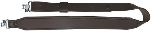 AA&E Leathercraft Oil Distressed Rider Leather Long Taper Gunsling w/Metal Swivels, Brown (8508054S210)