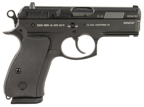 CZ P-01 50th Anniversary Pistol 01116, 9mm, 3.75in, Black Rubber Grips, Black Polycoat Finish, 10 Rds