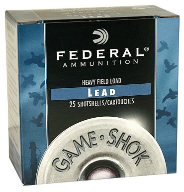 Federal Premium Game-Shok Game Load H1218, 12 Gauge, 2-3/4", 1 oz, 1290 fps, #8 Lead Shot, 25 Rds/Bx