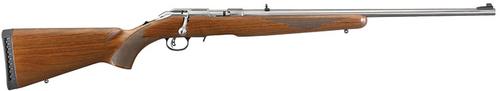 Ruger American Rimfire Rifle 8359, 22 Long Rifle, 22", Walnut Stock, Stainless Finish, 10 Rds