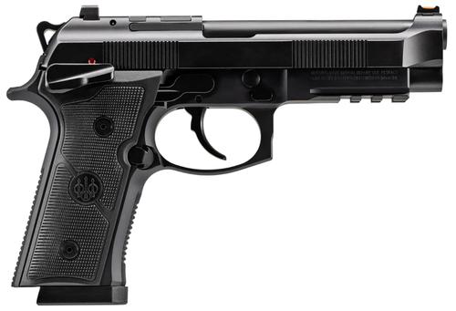 Beretta 92GTS Pistol J92XFMSDA20, 9mm Luger, 4.70", Black Textured Grips, Black Anodized Finish, 10 Rds