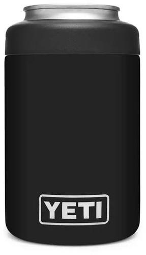Yeti Rambler Colster Stainless Steel Drink Insulator, DuraCote Black (YRAMCOLCANBK)