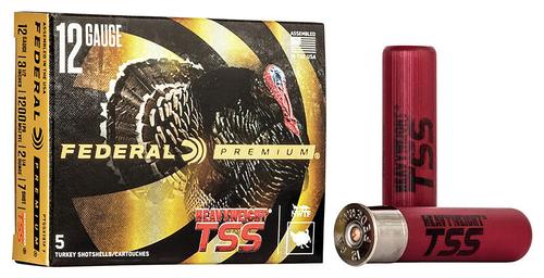 Federal Premium Turkey Heavyweight TSS Shotshells PTSSX191F7, 12 Gauge, 3-1/2", 2 1/4 oz, #7 Shot, 5 Rds/bx