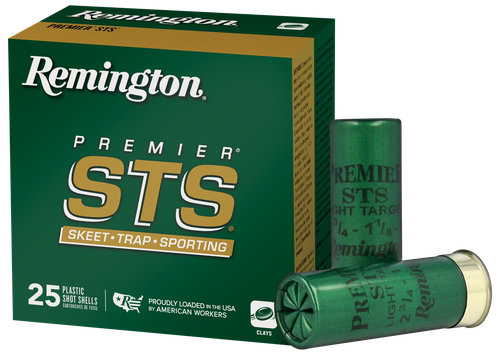 Remington Premier STS Target Loads STS12L7, 12 Gauge, 2-3/4", 1-1/8 oz, 1145 fps, #7.5 Lead Shot, 25 Rds/Bx