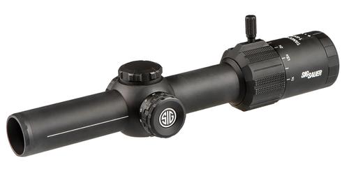 Sig Tango MSR Rifle Scope SOTM61001, 1-6x, 24mm Obj, 30mm Tube, Black, Illuminated SPF Hellfire Reticle