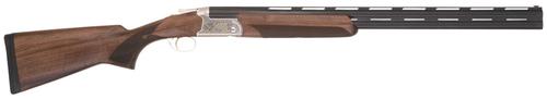TriStar Trinity II Over/Under Shotgun 33134, 20 Gauge, 28", 3" Chmbr,  Blued Barrel, Silver Steel Rec, Deluxe Walnut Furniture, Fiber Optic Sight