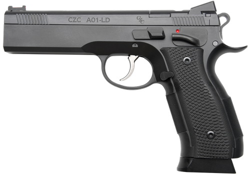 CZ-USA A01-LD Optic Ready Pistol 96336, 9mm Luger, 5in, Black G10 Grips, Black Polycoat Finish, 19 Rds