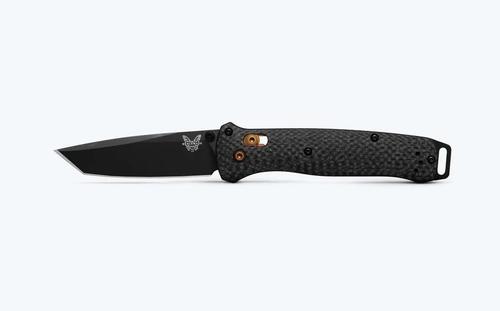 Benchmade Bailout Folding Knife w/Stainless Steel Black Tanto Blade, Carbon Fiber Handle