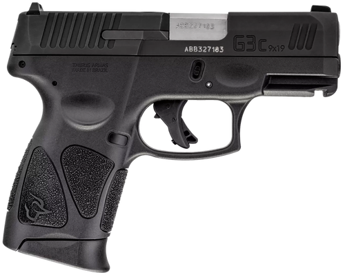 Taurus G3C Pistol 1G3C93110, 9mm, 3.26", Black Polymer Grips, Black Finish, 10 Rds