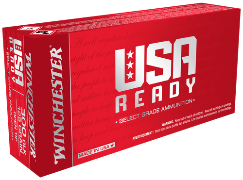 Winchester USA Ready Rifle Ammunition RED300, 300 AAC Blackout, Open Tip, 125 GR, 20 Rd/Bx