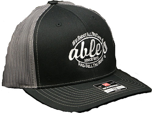 Able's Mesh Cap Black, Charcoal Mesh (ACBC)