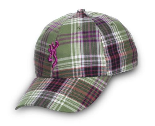 Ladies Mad Plaid Cap 308344641, Green Grass