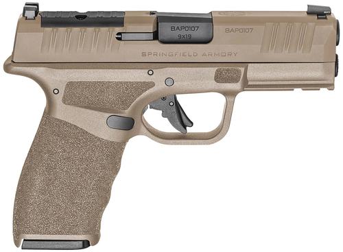 Springfield Hellcat Pro OSP Pistol HCP9379FOSP15GU24, 9mm, 3.7", Optic Ready, w/ Viridian RFX-11 Green Dot, Flat Dark Earth w/Black Controls Finish, 15 Rds