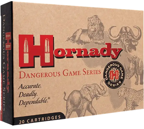 Hornady Dangerous Game Rifle Ammunition 82322, 375 H&H Magnum, DGS  Round Nose (RN), 300 GR, 20 Rd/bx