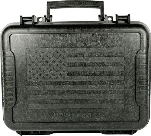 Boyt Harness USA Flag Hard Side Handgun/Accessory Case 10017, 11.5" x 10" x 3.5", TSA Approved