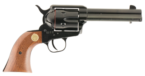 Chiappa 1873 Revolver 340053, 22 LR, 4.75", Wood Grips, Black Finish, 6 Rds