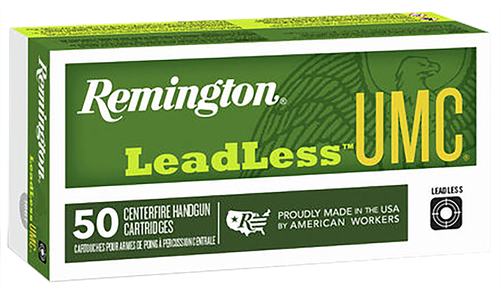 Remington UMC Leadless Handgun Ammunition LL40SW5, 40 S&W, Flat Nose Enclosed Base, 180 GR, 985 fps, 50 Rd/bx