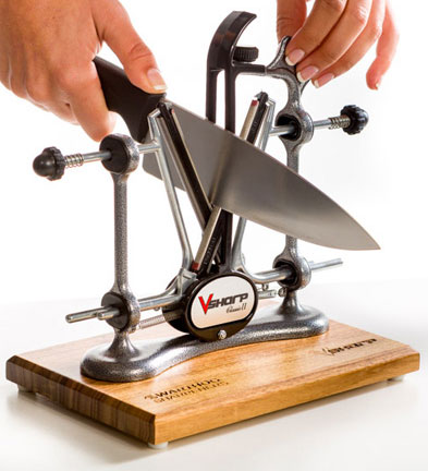 Warthog V-Sharp Classic II Knife Sharpener, Gunmetal Grey (C2GG)