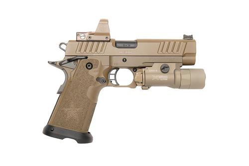 Custom & Collectable Staccato 2011 "Sahara" Pistol, 9mm, 4.4" DLC Bull Barrel, w/Leupold Delta Point Pro & Surefire x300 Turbo, 17 Rd