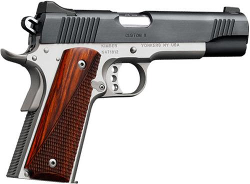 Kimber 3200334 Custom Carry II (Two-Tone) Pistol - 9MM, 5 in Barrel, Aluminum Frame, Matte Black Oxide Slide