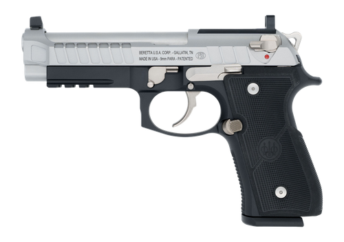 Beretta 92 Elite Optic Ready Pistol, 9mm, 4.70in, Black Grips, Black Cerakote Finish, 18 Rds