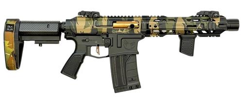 Orthos Arms Orthos Joker Woodland Camo Elite Semi-Auto Shotgun, 12 Gauge, 11", Flip Up Sights,, 10+1